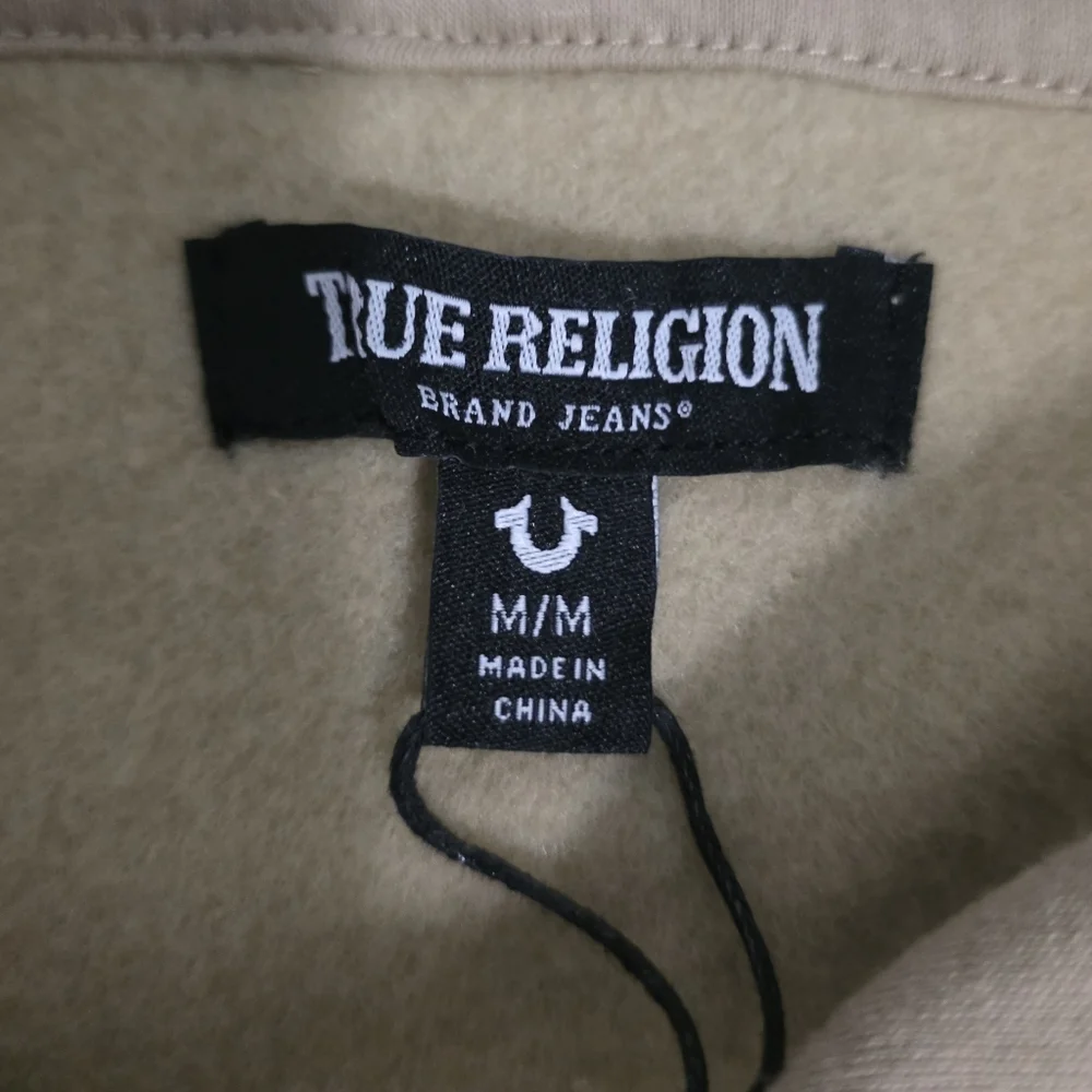 True Religion Budha Guitar Khaki Hoodie for Men NWT Size M
